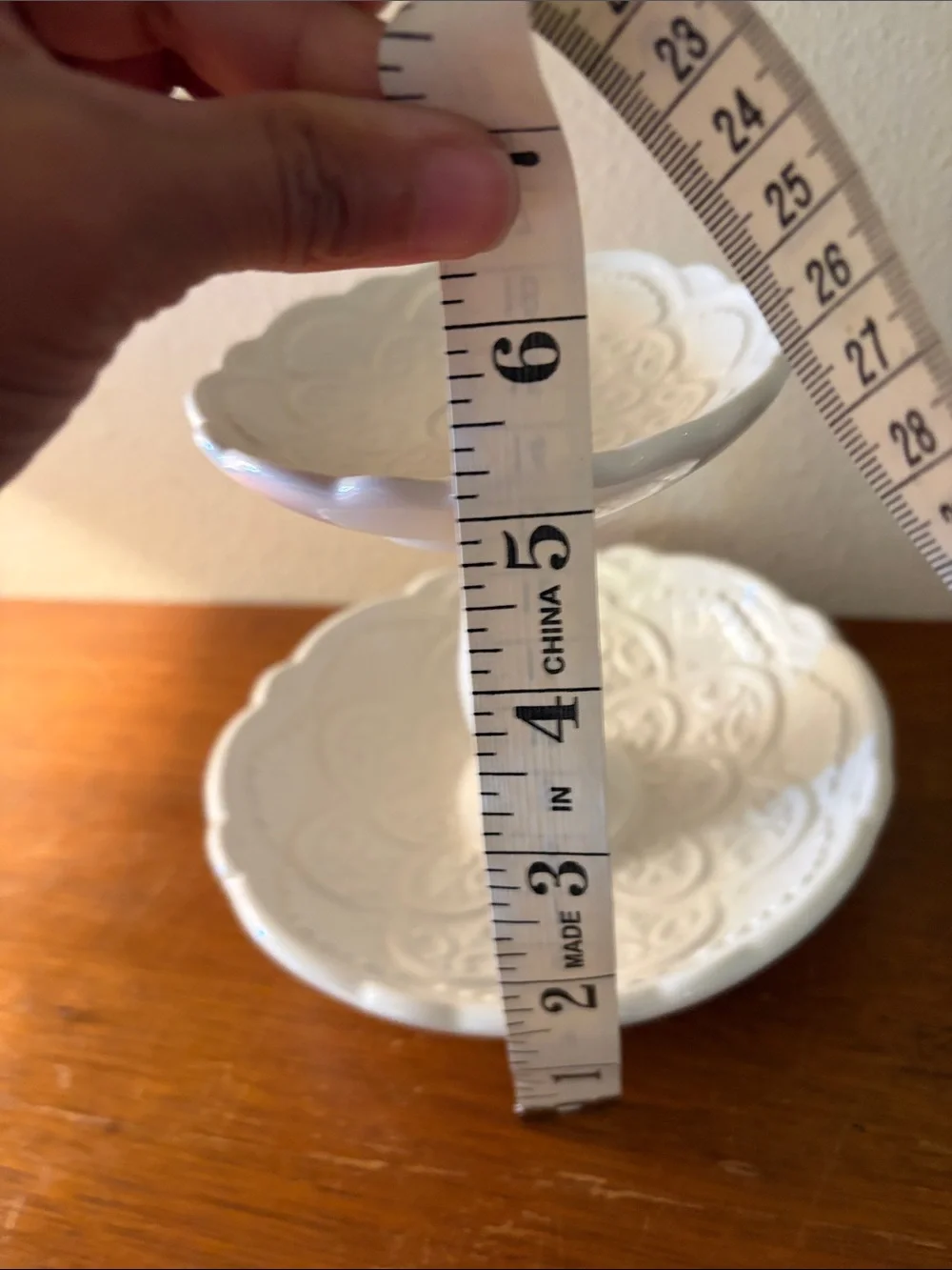 Target White Two-Tier Ceramic Jewelry Stand